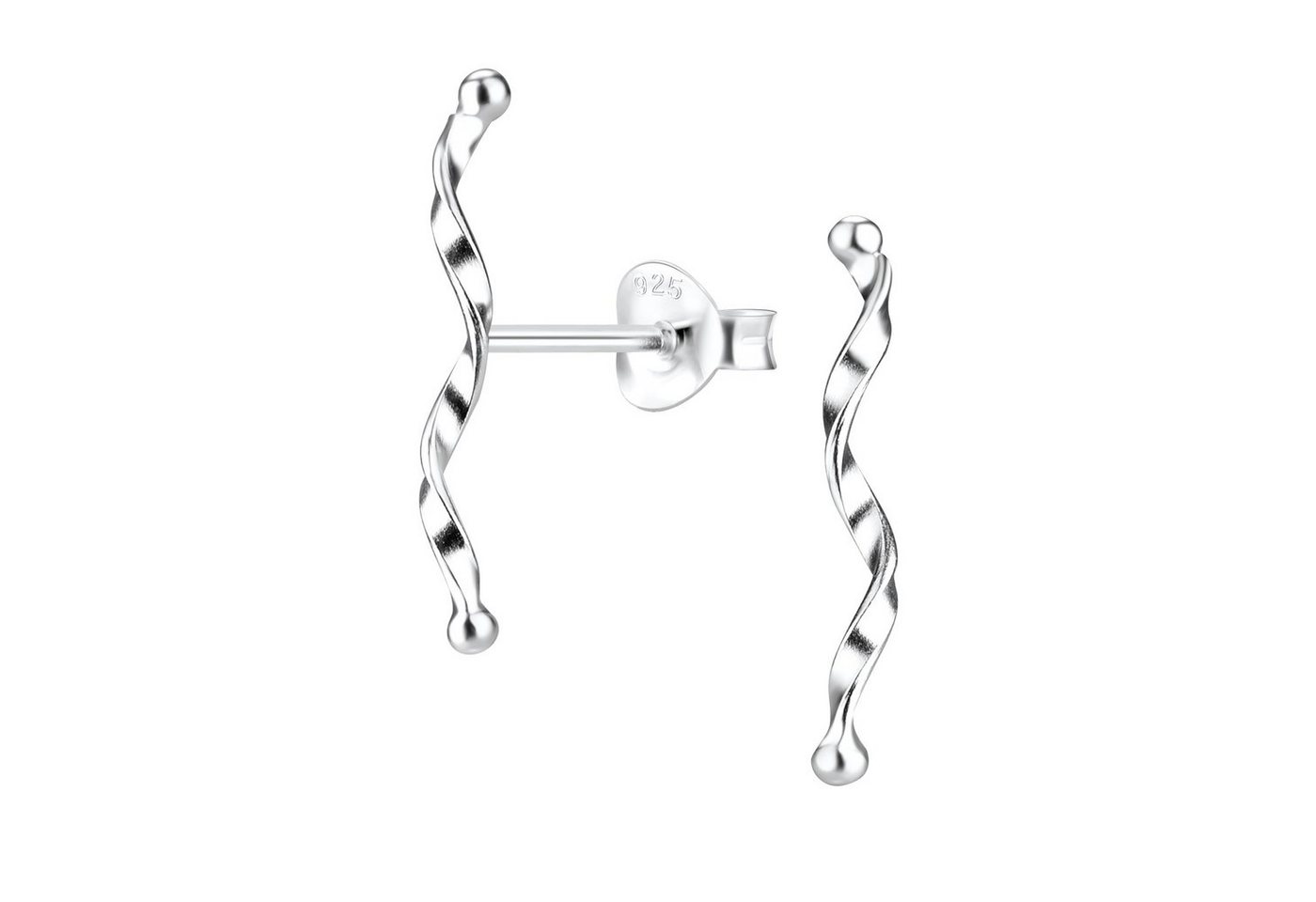 ALEXANDER YORK Paar Ohrstecker TWISTED, 2-tlg., 925 Sterling Silber von ALEXANDER YORK