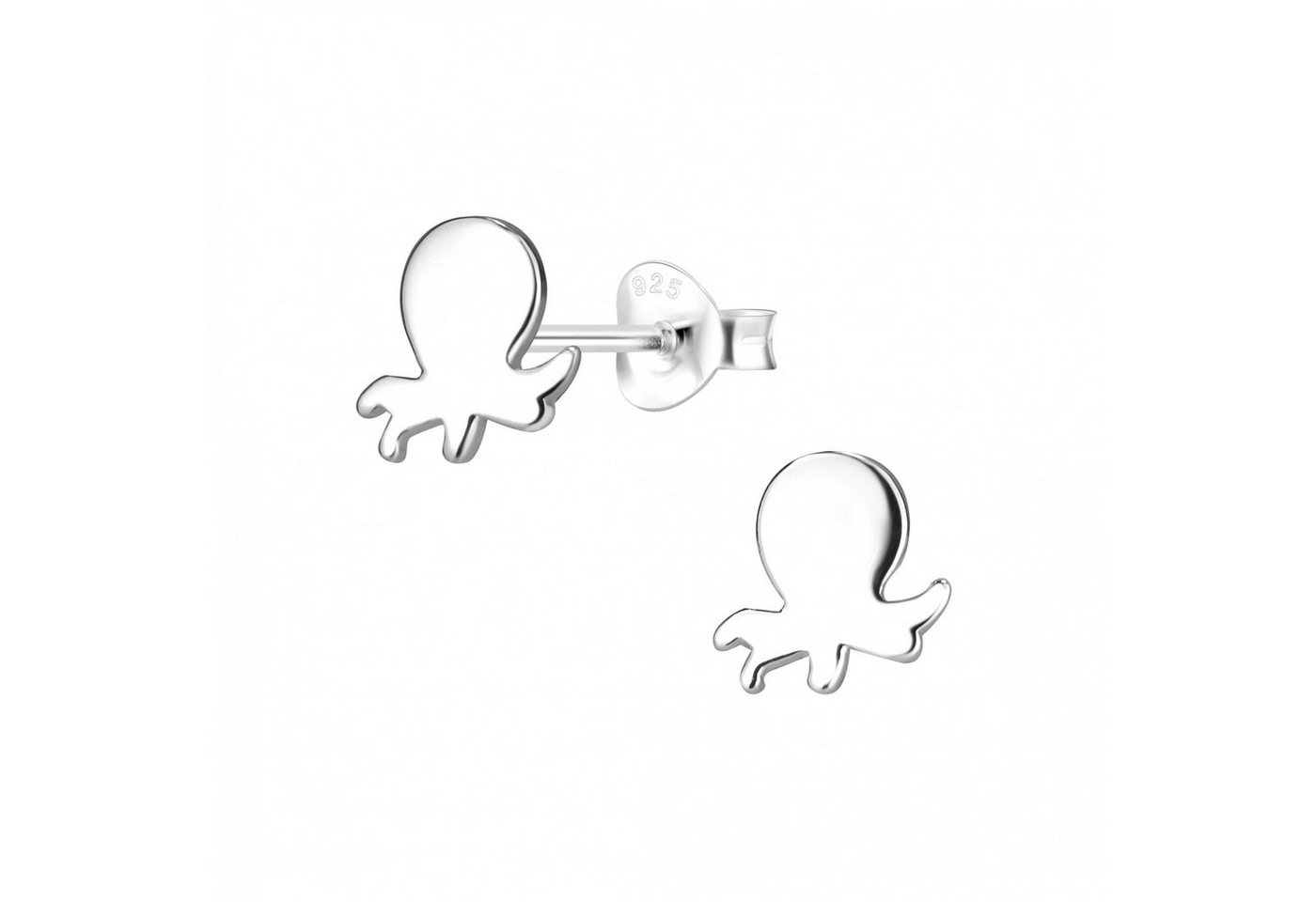 ALEXANDER YORK Paar Ohrstecker OKTOPUS silber, 2-tlg., 925 Sterling Silber von ALEXANDER YORK