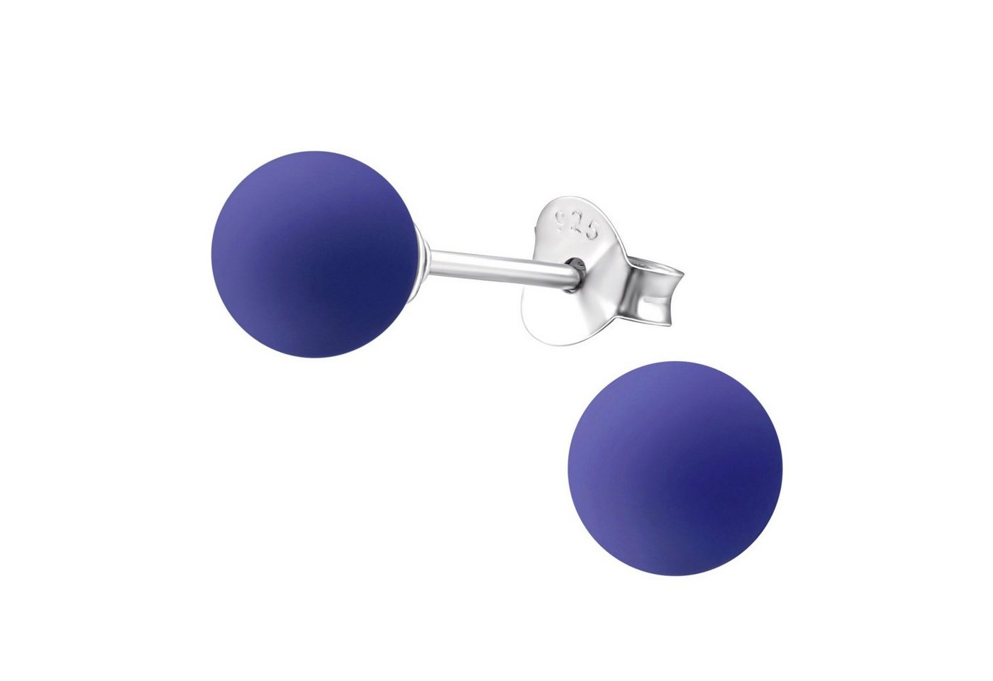 ALEXANDER YORK Paar Ohrstecker PERLE classic 6 mm I violet, 2-tlg., 925 Sterling Silber von ALEXANDER YORK