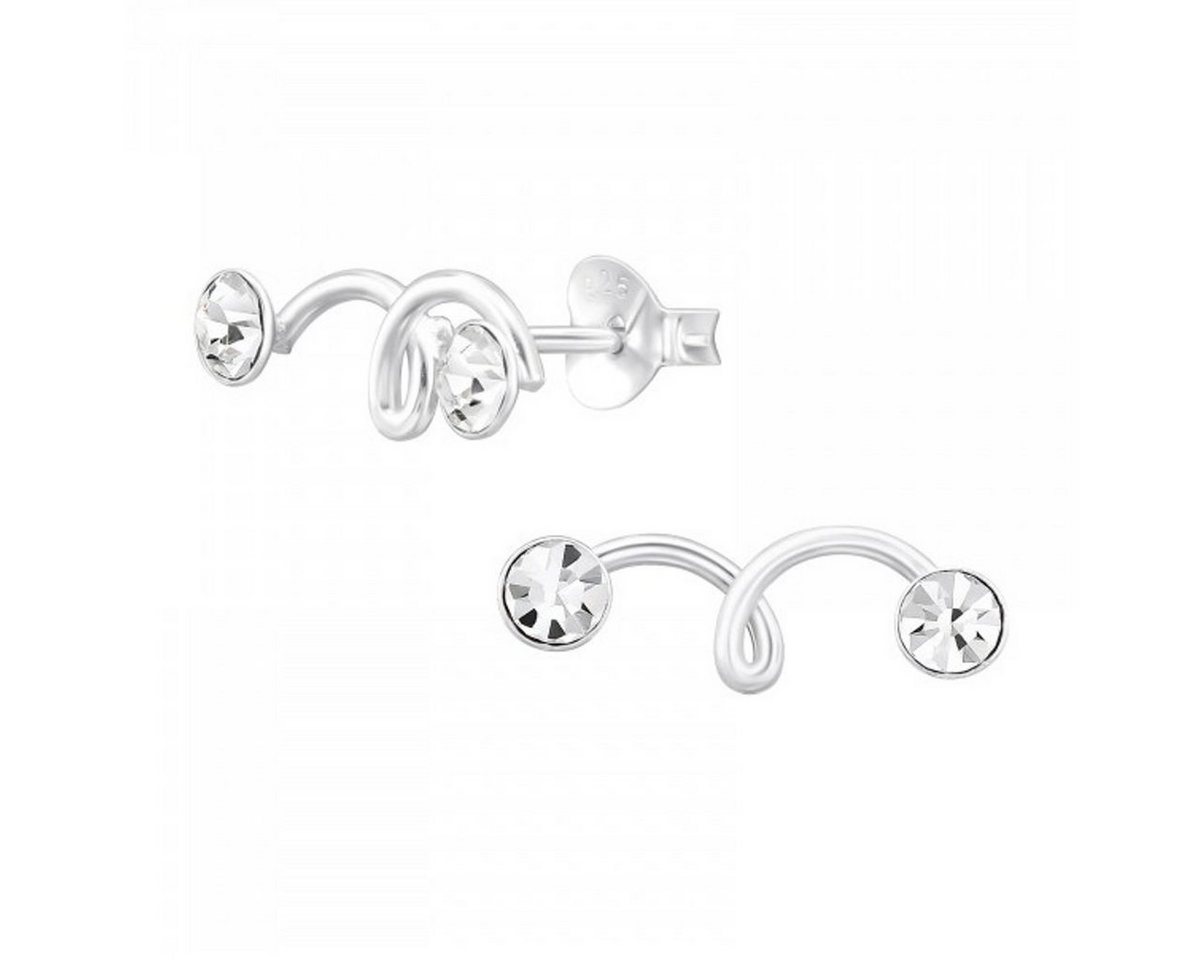 ALEXANDER YORK Paar Ohrstecker CLIMBER KRISTALL, 2-tlg., 925 Sterling Silber von ALEXANDER YORK