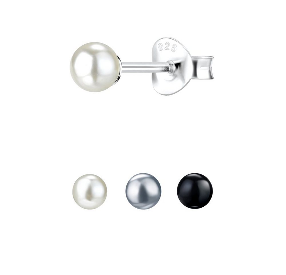 ALEXANDER YORK Ohrstecker-Set PEARL CLASSIC, 925 Sterling Silber von ALEXANDER YORK