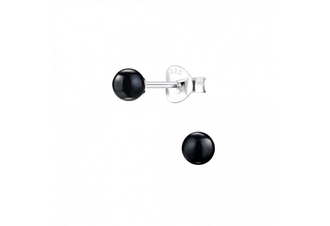 ALEXANDER YORK Paar Ohrstecker PERLE 4 mm schwarz, 2-tlg. (Ohrstecker) von ALEXANDER YORK