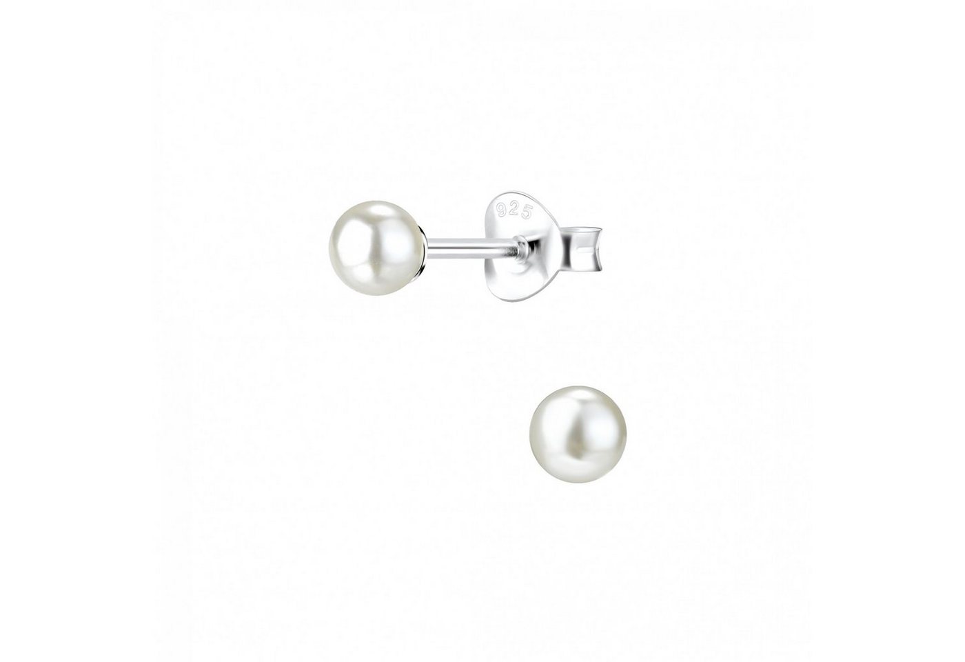 ALEXANDER YORK Paar Ohrstecker PERLE 4 mm weiß, 2-tlg. (Ohrstecker) von ALEXANDER YORK