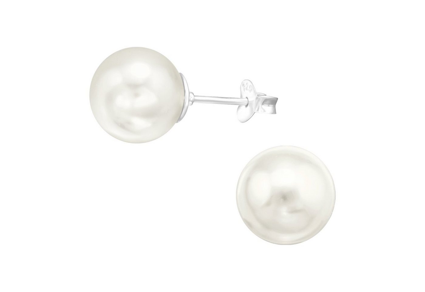 ALEXANDER YORK Paar Ohrstecker PERLE classic 10 mm cream, 2-tlg., 925 Sterling Silber von ALEXANDER YORK