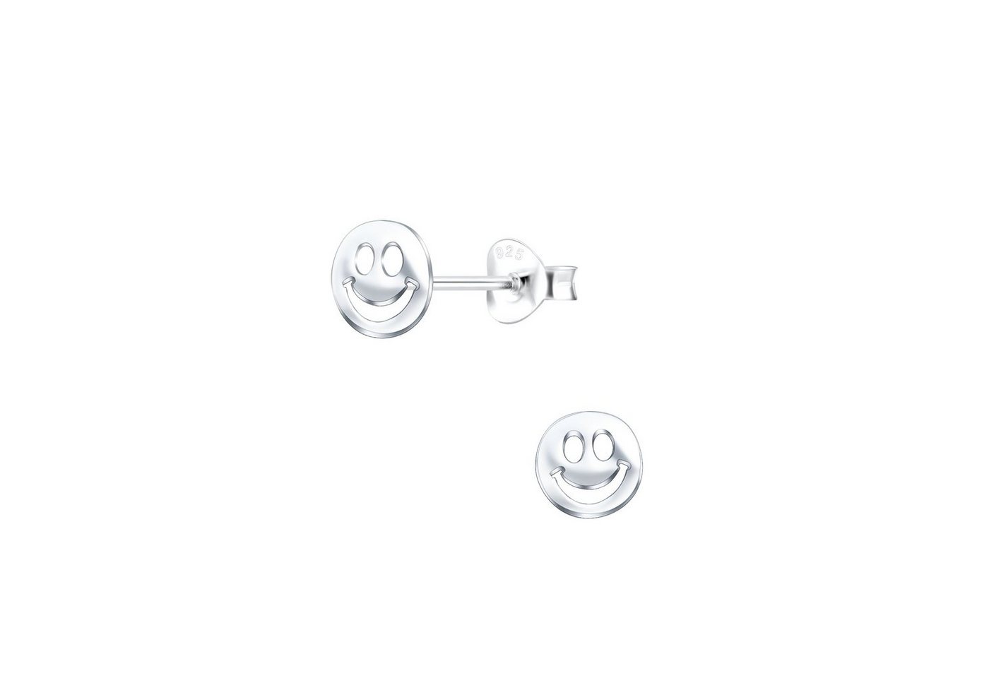 ALEXANDER YORK Paar Ohrstecker SMILEY, 2-tlg. (Ohrstecker), 925 Sterling Silber von ALEXANDER YORK