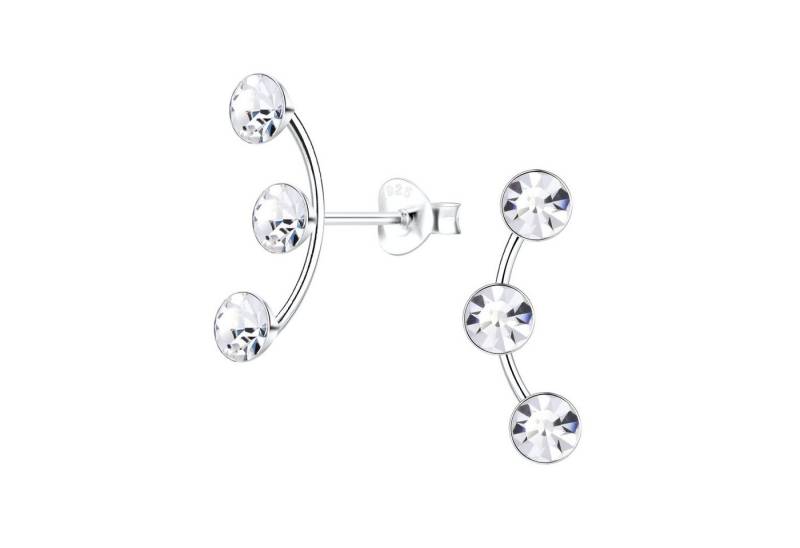 ALEXANDER YORK Paar Ohrstecker TRIPLE CRYSTAL, 2-tlg., 925 Sterling Silber von ALEXANDER YORK