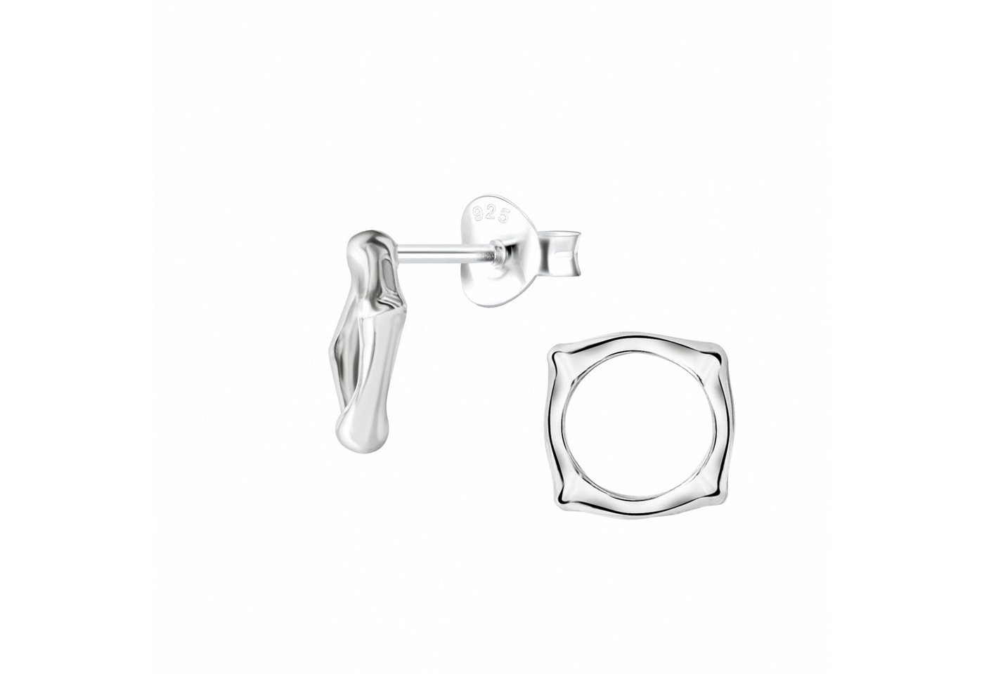 ALEXANDER YORK Paar Ohrstecker VIERECK cut-out Design, 2-tlg., 925 Sterling Silber von ALEXANDER YORK