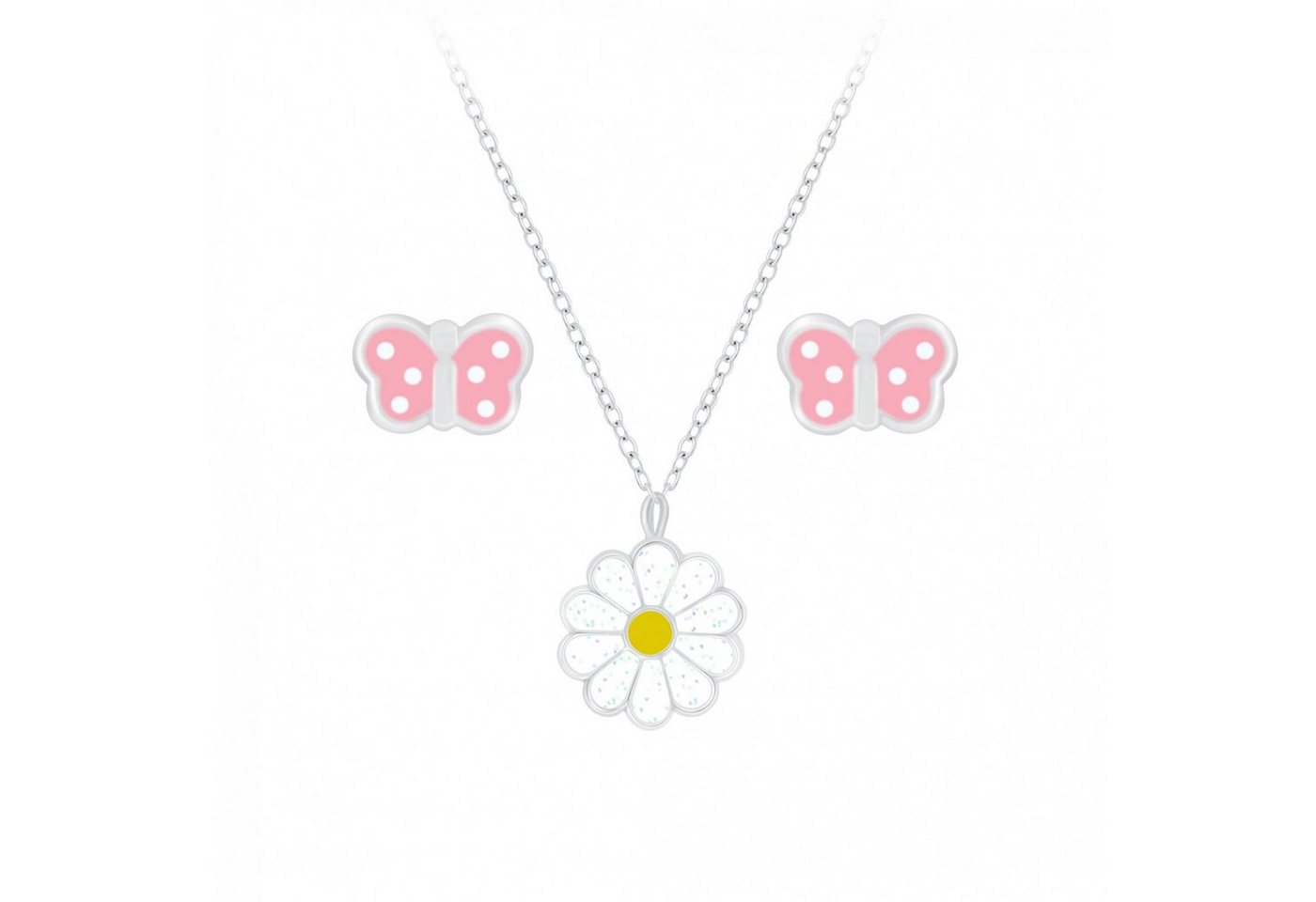 ALEXANDER YORK Schmuckset DAISY, 4-tlg. (Schmuckset), 925 Sterling Silber von ALEXANDER YORK