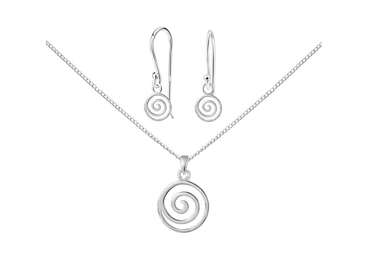 ALEXANDER YORK Schmuckset SPIRALE, 4-tlg. (Schmuckset), 925 Sterling Silber von ALEXANDER YORK