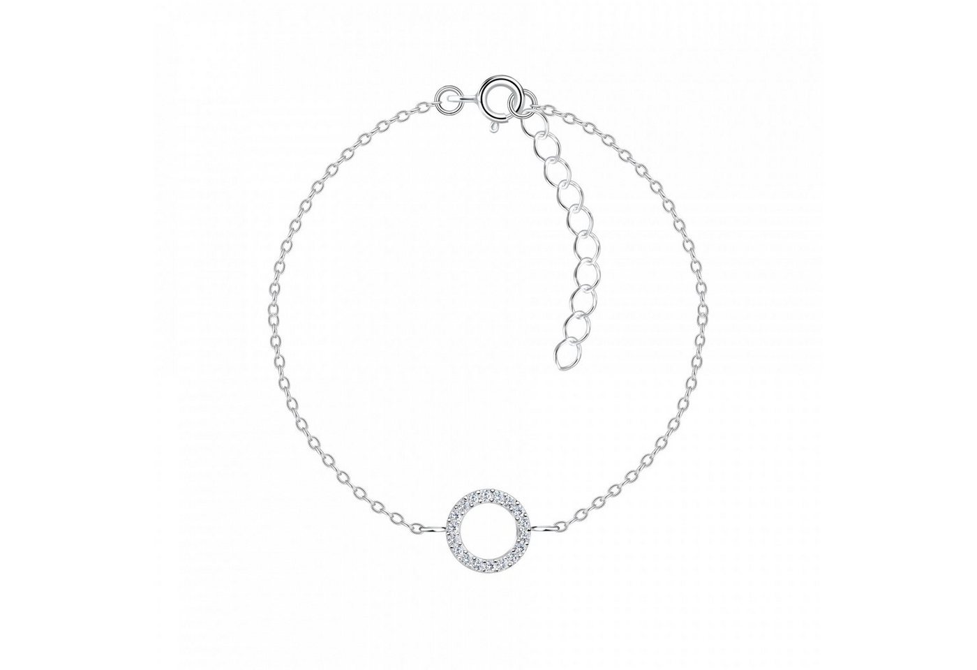 ALEXANDER YORK Silberarmband CIRCLE Zirkonia, 925 Sterling Silber von ALEXANDER YORK