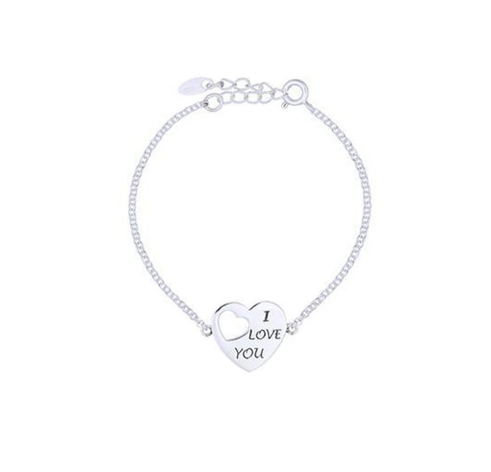 ALEXANDER YORK Silberarmband I LOVE YOU, 925 Sterling Silber von ALEXANDER YORK