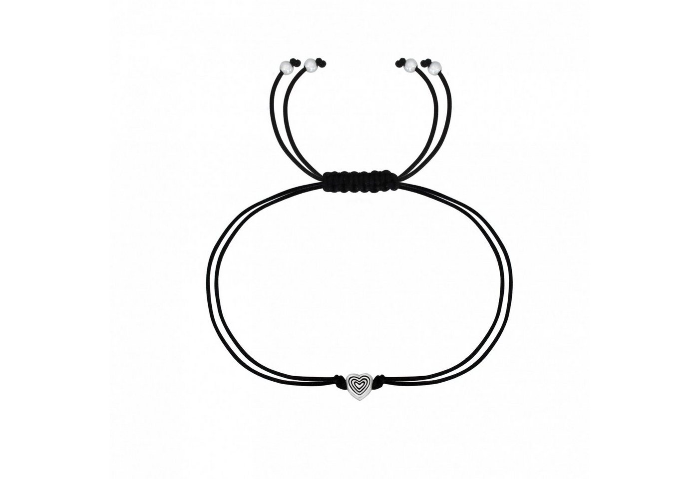 ALEXANDER YORK Silberarmband FREUNDSCHAFTS-ARMBAND HERZ, 925 Sterling Silber von ALEXANDER YORK