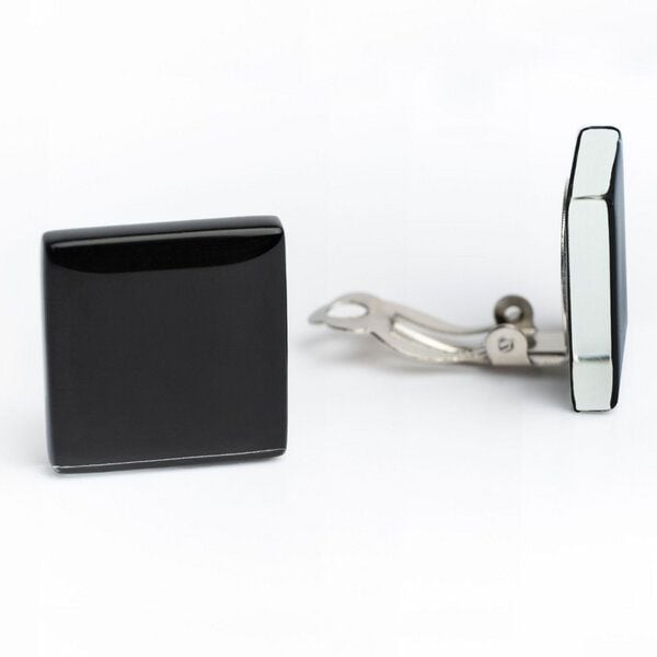 ALEXASCHA Auffällige Statement Ohrclips aus Glas | PUREFORM von ALEXASCHA