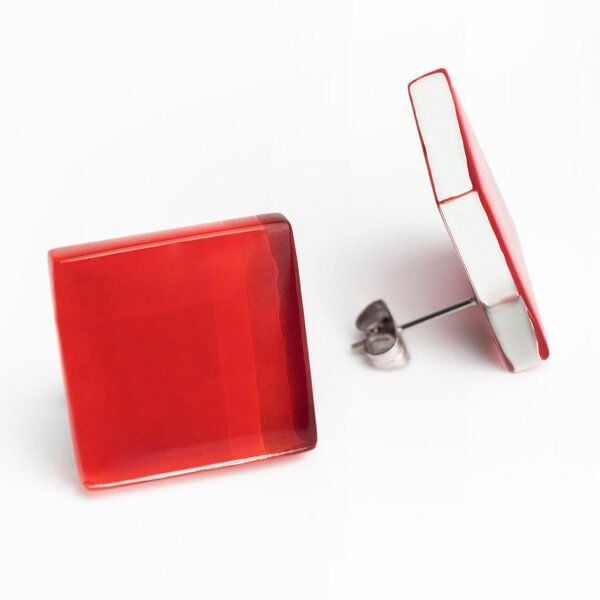 ALEXASCHA Auffällige Statement Ohrringe aus Glas | PUREFORM von ALEXASCHA