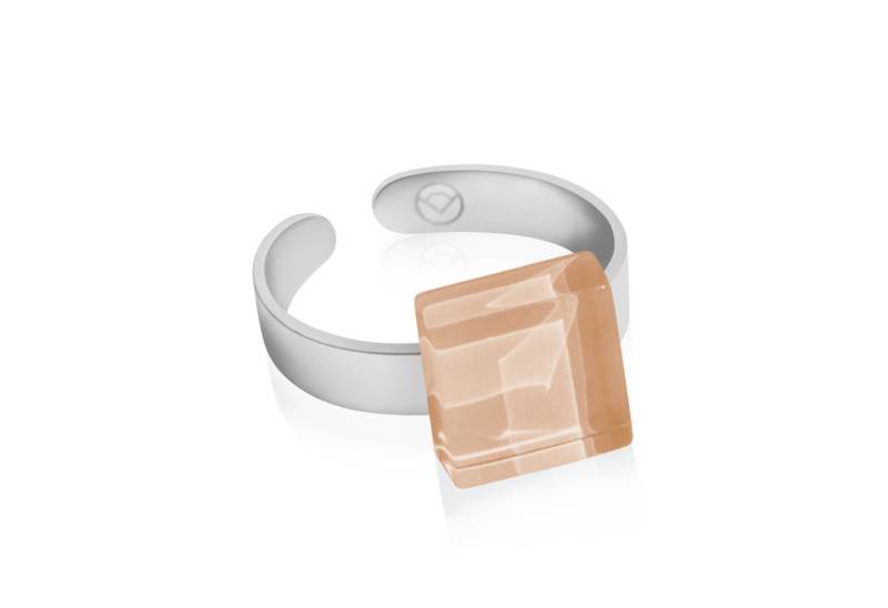 ALEXASCHA Fingerring Kleiner Ring mit Stein • verstellbar Ø 17-20mm • Geburtsstein Schmuck von ALEXASCHA