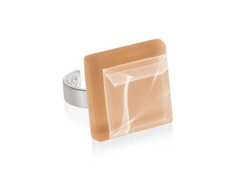 ALEXASCHA Fingerring Statement Ring mit Stein 20mm • größenverstellbar von ALEXASCHA