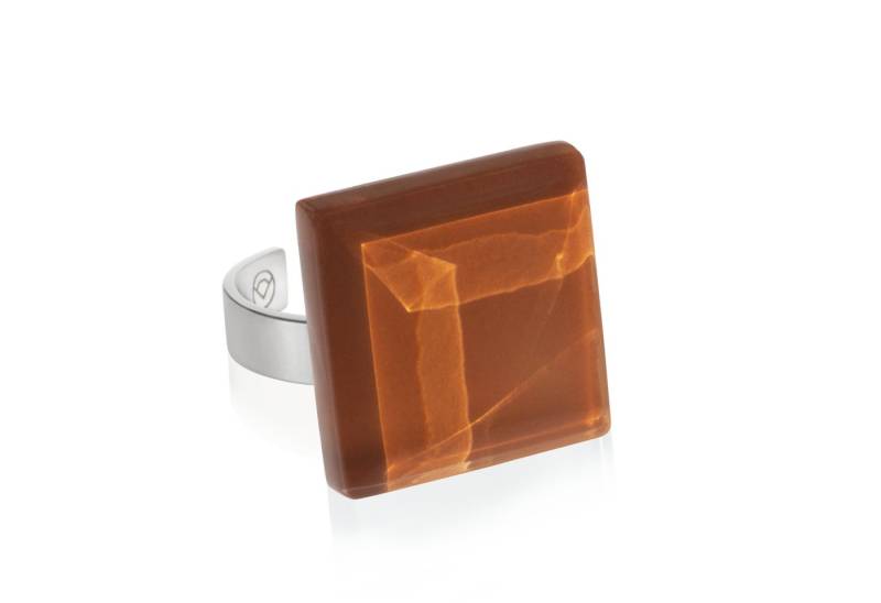 ALEXASCHA Fingerring Statement Ring mit Stein 20mm • größenverstellbar von ALEXASCHA