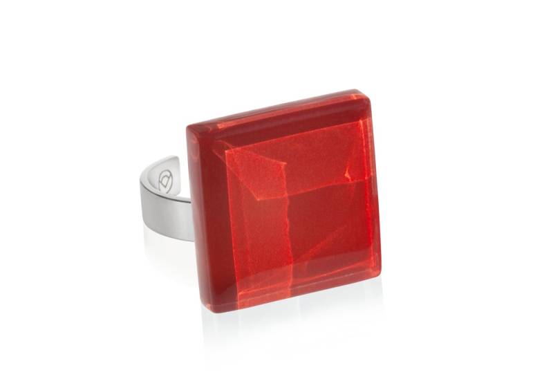 ALEXASCHA Fingerring Statement Ring mit Stein 20mm • größenverstellbar von ALEXASCHA