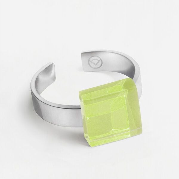ALEXASCHA Geometrischer Ring aus Glas, mini | PUREFORM ALEXASCHA Geometrischer Ring aus Glas, mini | PUREFORM von ALEXASCHA