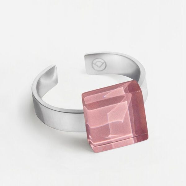 ALEXASCHA Geometrischer Ring aus Glas, mini | PUREFORM ALEXASCHA Geometrischer Ring aus Glas, mini | PUREFORM von ALEXASCHA