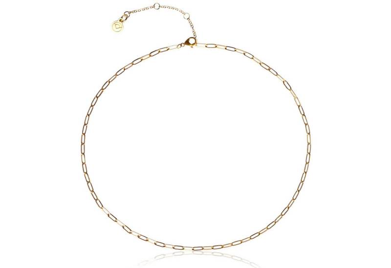 ALEXASCHA Gliederkette Kurze Kette wasserfest • filigraner Choker verstellbar • 18k vergoldet von ALEXASCHA