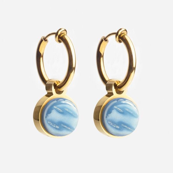 ALEXASCHA Gold Clip Creolen mit Anhänger | Mix & Match von ALEXASCHA
