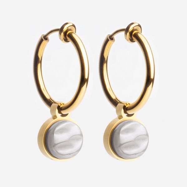 ALEXASCHA Gold Clip Creolen mit Anhänger | Mix & Match ALEXASCHA Gold Clip Creolen mit Anhänger | Mix & Match von ALEXASCHA