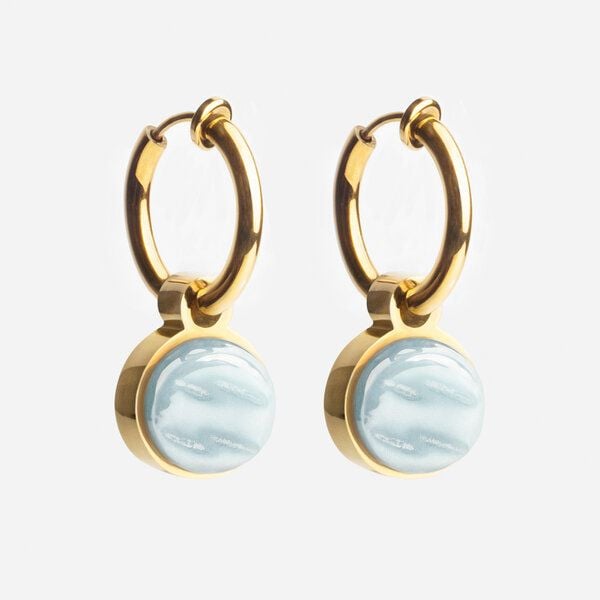ALEXASCHA Gold Clip Creolen mit Anhänger | Mix & Match von ALEXASCHA