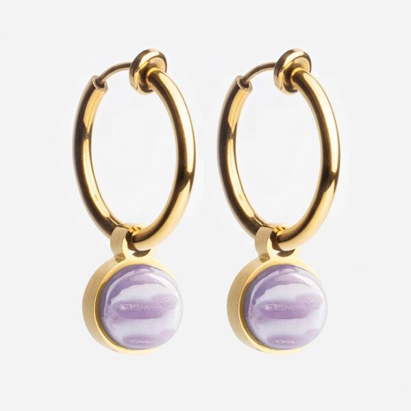 ALEXASCHA Gold Clip Creolen mit Anhänger | Mix & Match von ALEXASCHA