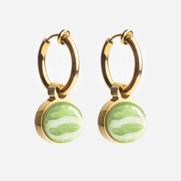 ALEXASCHA Gold Clip Creolen mit Anhänger | Mix & Match von ALEXASCHA