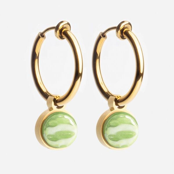 ALEXASCHA Gold Clip Creolen mit Anhänger | Mix & Match von ALEXASCHA