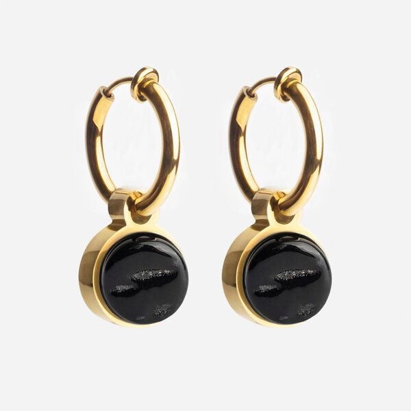 ALEXASCHA Gold Clip Creolen mit Anhänger | Mix & Match von ALEXASCHA