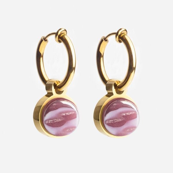 ALEXASCHA Gold Clip Creolen mit Anhänger | Mix & Match von ALEXASCHA