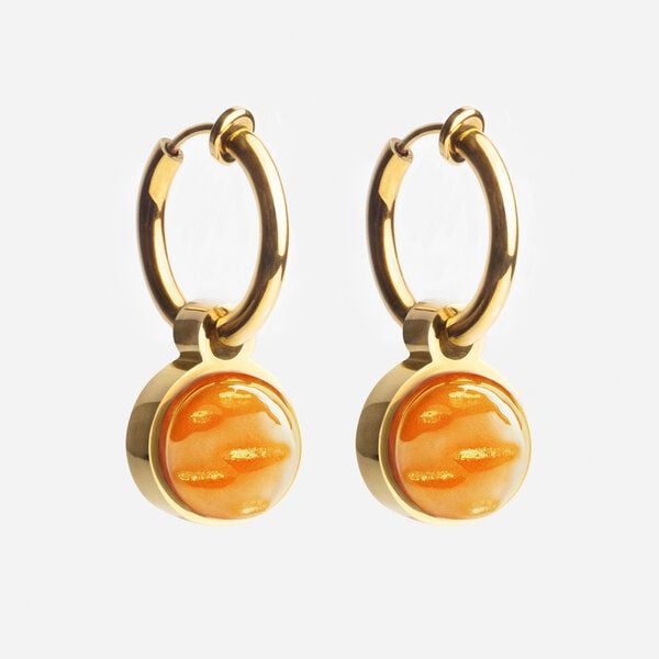 ALEXASCHA Gold Clip Creolen mit Anhänger | Mix & Match von ALEXASCHA