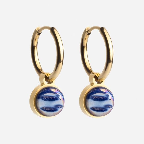 ALEXASCHA Gold Creolen mit Anhänger | Mix & Match von ALEXASCHA