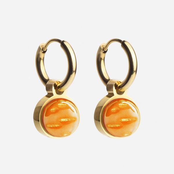 ALEXASCHA Gold Creolen mit Anhänger | Mix & Match von ALEXASCHA