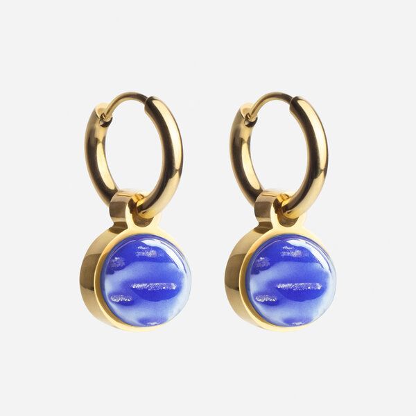 ALEXASCHA Gold Creolen mit Anhänger | Mix & Match von ALEXASCHA