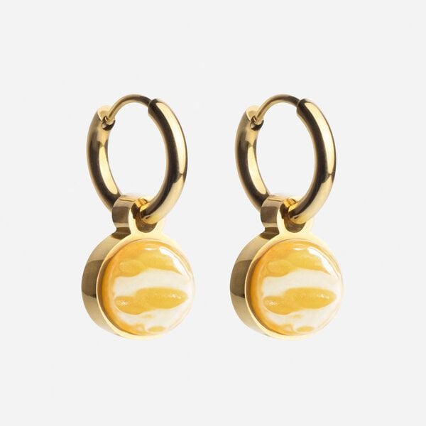 ALEXASCHA Gold Creolen mit Anhänger | Mix & Match von ALEXASCHA