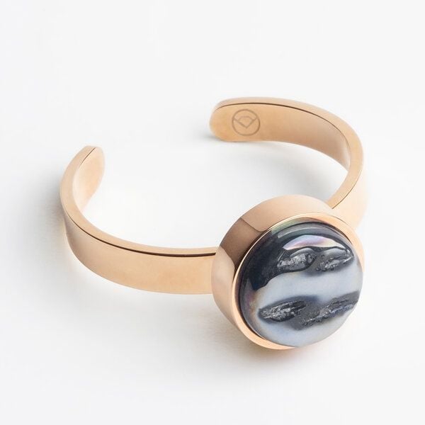 ALEXASCHA Größenverstellbarer Ring mit Stein | Roségold von ALEXASCHA