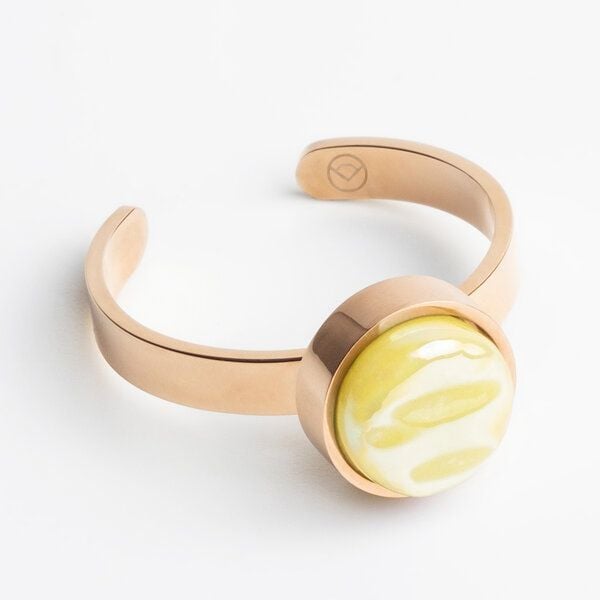 ALEXASCHA Größenverstellbarer Ring mit Stein | Roségold ALEXASCHA Größenverstellbarer Ring mit Stein | Roségold von ALEXASCHA