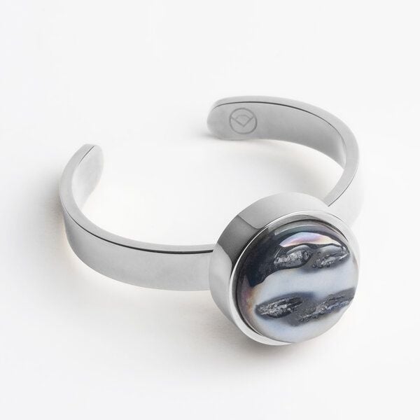 ALEXASCHA Größenverstellbarer Ring mit Stein | Silber von ALEXASCHA