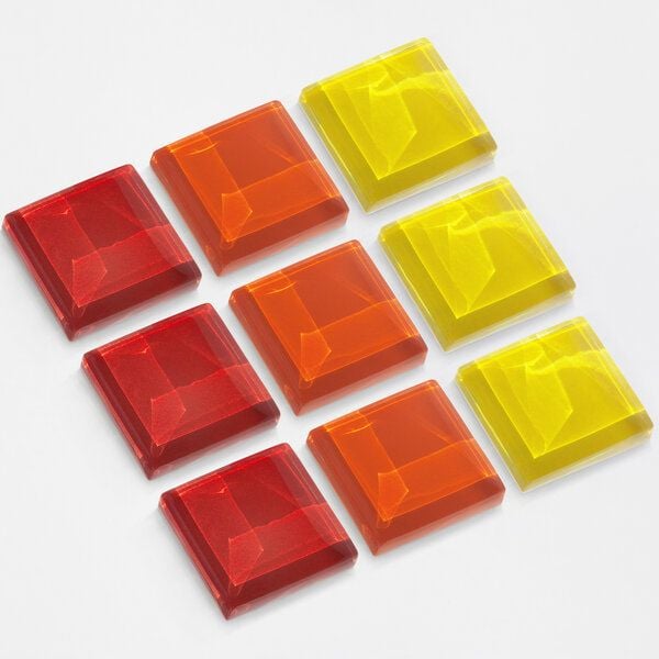 ALEXASCHA Magnet Set aus Upcycling Glas • 9 starke Magnete für den Kühlschrank • ideal zum Verschenken von ALEXASCHA