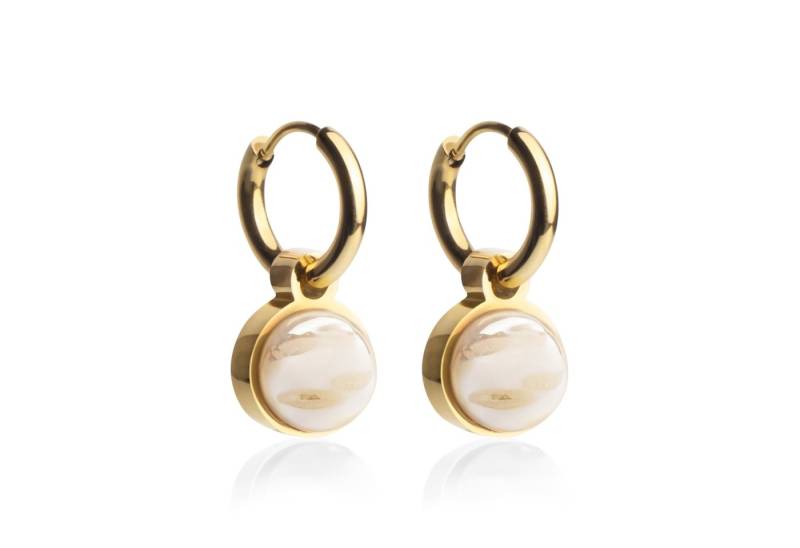 ALEXASCHA Paar Creolen Creolen mit Anhänger • Mix & Match Ohrhänger • wasserfest • 12mm von ALEXASCHA