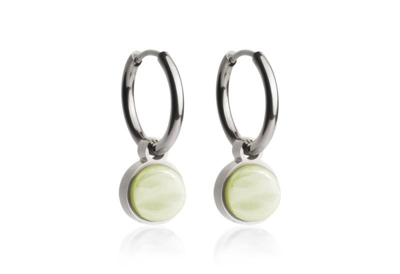 ALEXASCHA Paar Creolen Creolen mit Charms • Mix & Match bunte Ohrhänger • hypoallergen • 16mm von ALEXASCHA