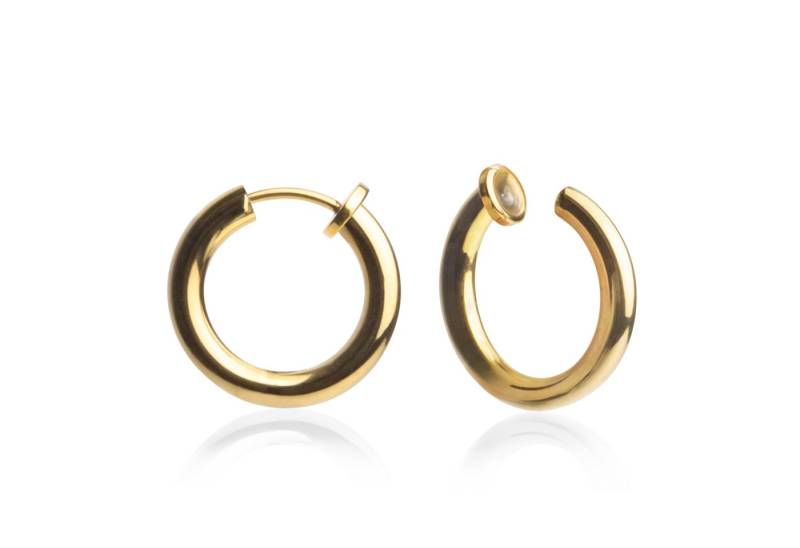 ALEXASCHA Paar Ohrclips Basic Creolen Clips • Minimalistische Ohrringe ohne Ohrlöcher von ALEXASCHA