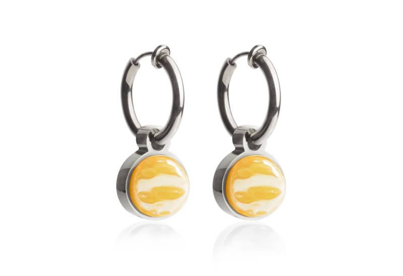 ALEXASCHA Paar Ohrclips Clip Creolen mit Einhänger • Mix & Match Ohrringe ohne Ohrloch • 14mm von ALEXASCHA