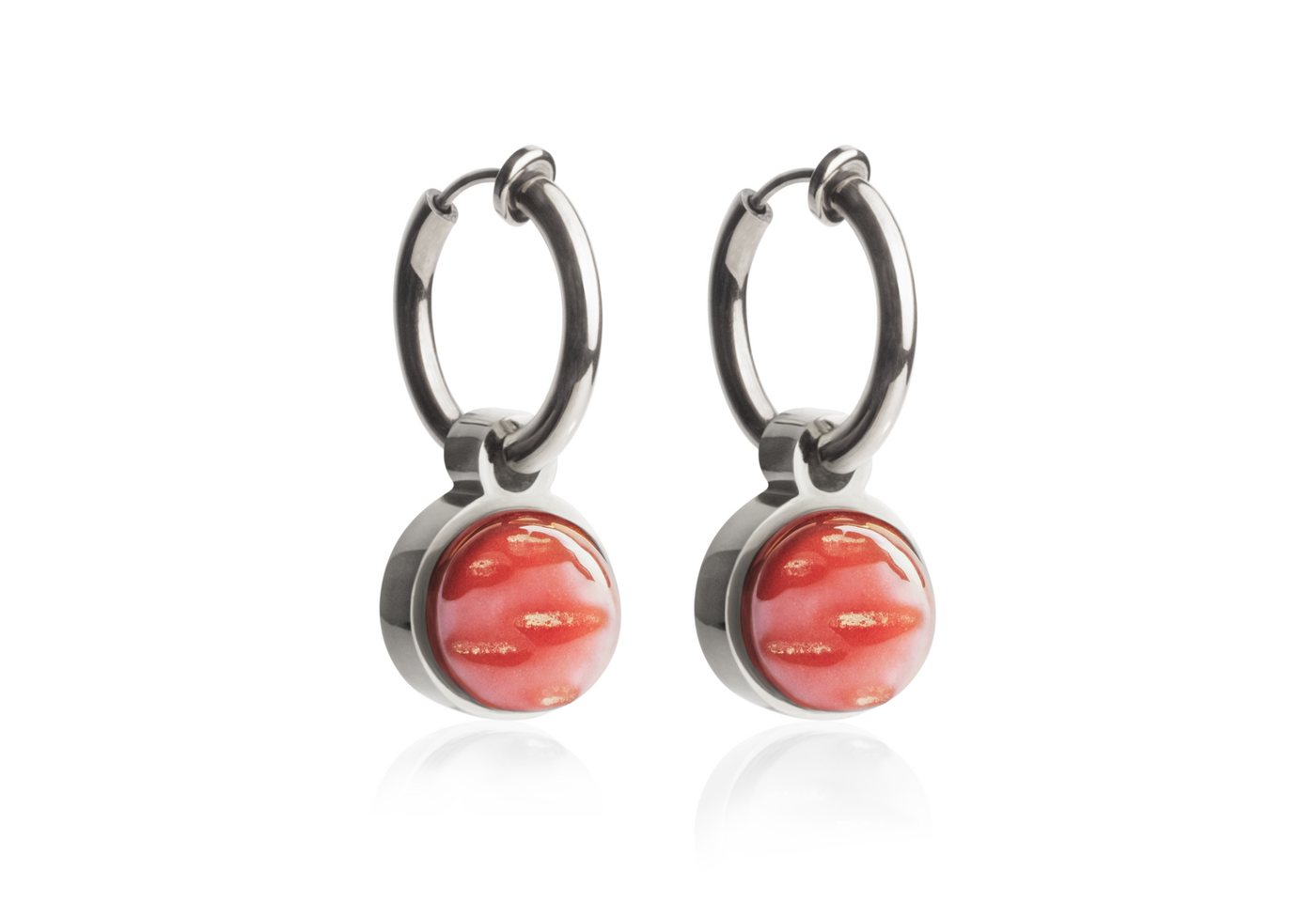 ALEXASCHA Paar Ohrclips Clip Creolen mit Einhänger • Mix & Match Ohrclips • 14mm ALEXASCHA Paar Ohrclips Clip Creolen mit Einhänger • Mix & Match Ohrclips • 14mm von ALEXASCHA