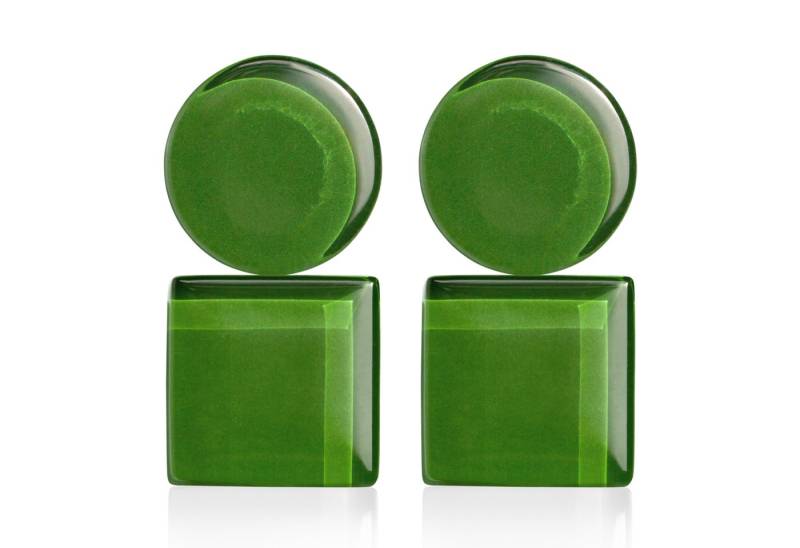 ALEXASCHA Paar Ohrclips Geometrische Clip Ohrringe im Bauhaus Design • Statement Ohrclips von ALEXASCHA