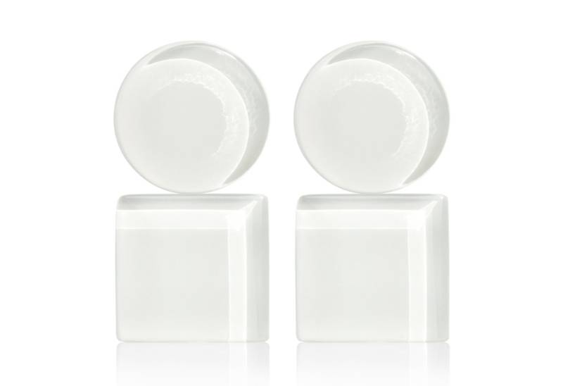 ALEXASCHA Paar Ohrclips Geometrische Clip Ohrringe im Bauhaus Design • Statement Ohrclips von ALEXASCHA