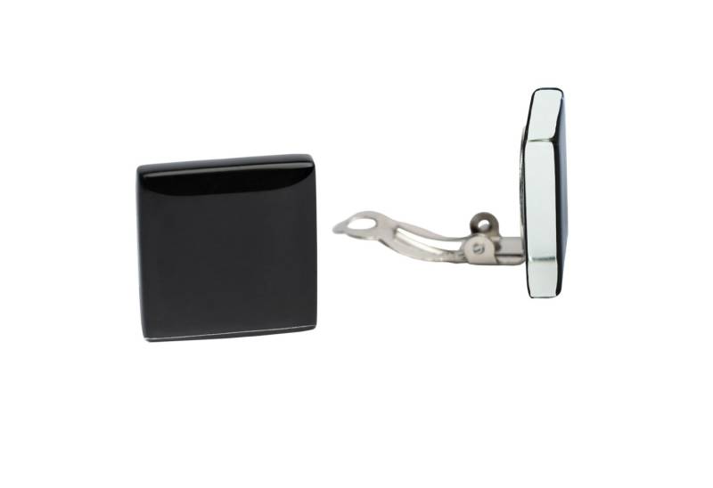 ALEXASCHA Paar Ohrclips Statement Clip Ohrringe ohne Ohrlöcher • Glas Clips mit sanftem Clip von ALEXASCHA